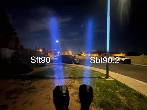 Lampe de poche Convoy L21B avec LED SFT90 (5000 lumens, portée env. 1000 m)