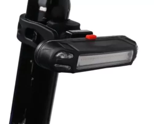 Rockbros A54BK Résistant à l'eau Eclairge Velo arrière de vélo USB - Rouge	