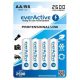Batterie rechargeable everActive R6 / AA 2600mAh 1.2 V Ni-Mh, 4 pièces