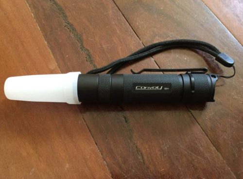 Diffuseur de lampe torche avec diamètre intérieur max 24.5mm 