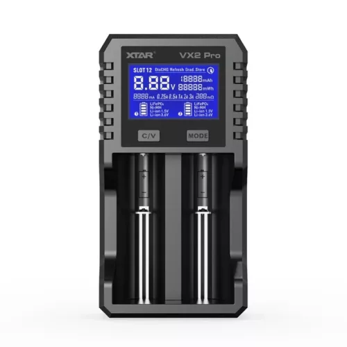 XTAR VX2 Pro chargeur intelligent et testeur de capacité