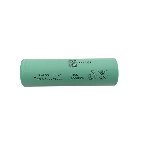 Batterie Li-ion rechargeable EVE INR21700 50PL à forte décharge 125A, capacité 5000 mAh A grade green