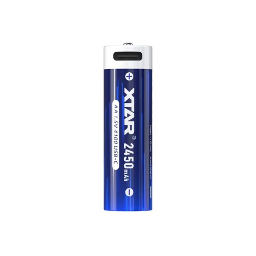 XTAR 4 piles AA 4100mWh/2450mAh USB-C rechargeables