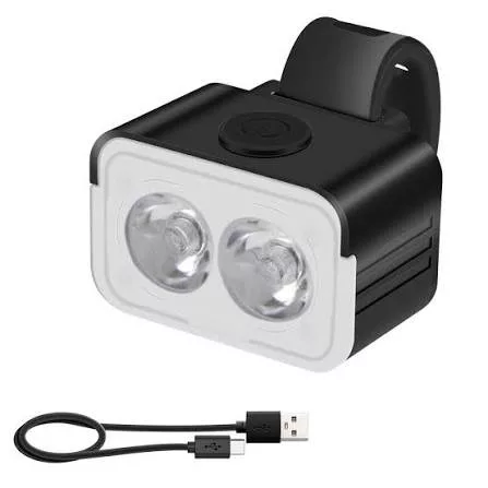 Éclairage avant pour vélo Boruit L6 avec luminosité de 300 lumens et batterie intégrée