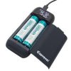 Keeppower PD2 – chargeur de voyage rechargeable & power bank pour batteries Li-ion