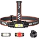 Lampe frontale puissante Wurkkos HD17, 2500 Lumens, portée de 220 m, Spot & Projecteur & Lumière rouge, Driver à courant constant et interface simple