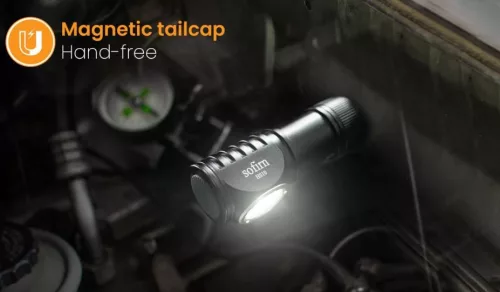 Sofirn HS10 USB C Rechargeable Mini 16340 Lampe frontale 1100lm LH351D 90CRI Angle lampe torche TIR Optique avec queue magnétique 2 Groupes