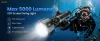 Lampe de plongée Sofirn SD11, 5000LM, IRC 90, lampe de poche étanche rechargeable avec lumière rouge 660NM, 3000K-6500K, USB-C, IPX8, avec support 1/4", dragonne, pour la photographie sous-marine, la pêche, les travaux aquatiques