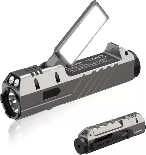 Lampe torche EDC Wurkkos HD05 4-en-1 – 3100 lm, 335 m, UV, lumière rouge, éclairage latéral rotatif