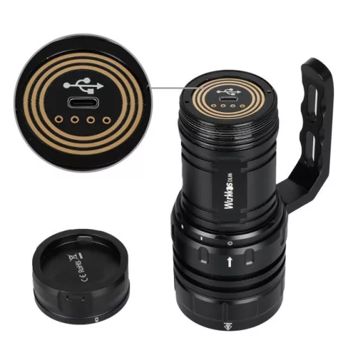 Wurkkos DL06 USB C Rechargeable Puissant Super Lumineux 15000lm Lampe de plongée 6xCreeXHP50.2 21700 lampe torche