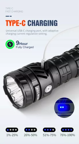 Lampe torche Lumintop Mach 5.0 avec 15 000 lumens et une portée de 1200 m