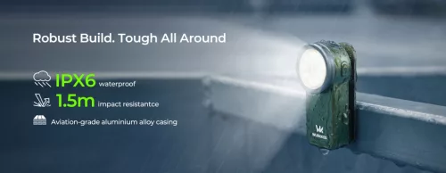  Lampe Wurkkos HD03 rechargeable EDC avec clip, 680 lumens, Bleu