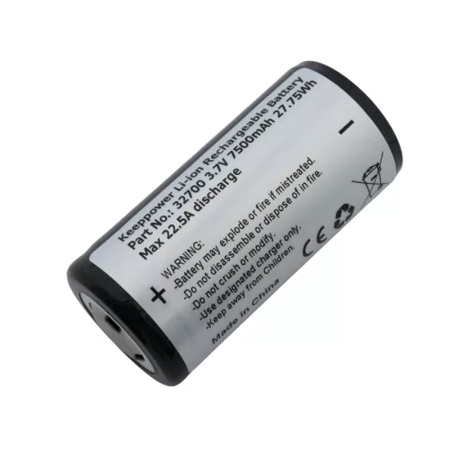 Keeppower 32700 – 7500 mAh – 3,6 V – max. 22,5 A batterie Li-ion rechargeable sans protection