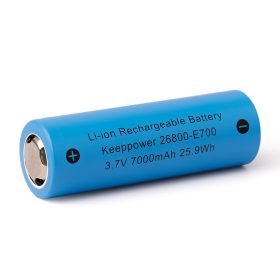   Keeppower 26800-E700 7000 mAh, 3,6–3,7 V аккумуляteur Li-ion, décharge continue 12 A