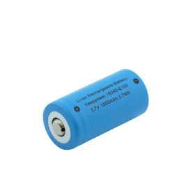   Keepppower 16340 1000mAh, 3.6V - 3.7V avec borne positive surélevée