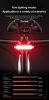 ROCKBROS Bionic Frog Eclairage arrière vélo LED Type-C Charging 5 modes Safe Warning Cycling Eclairge Velo arrière de vélo Lampe